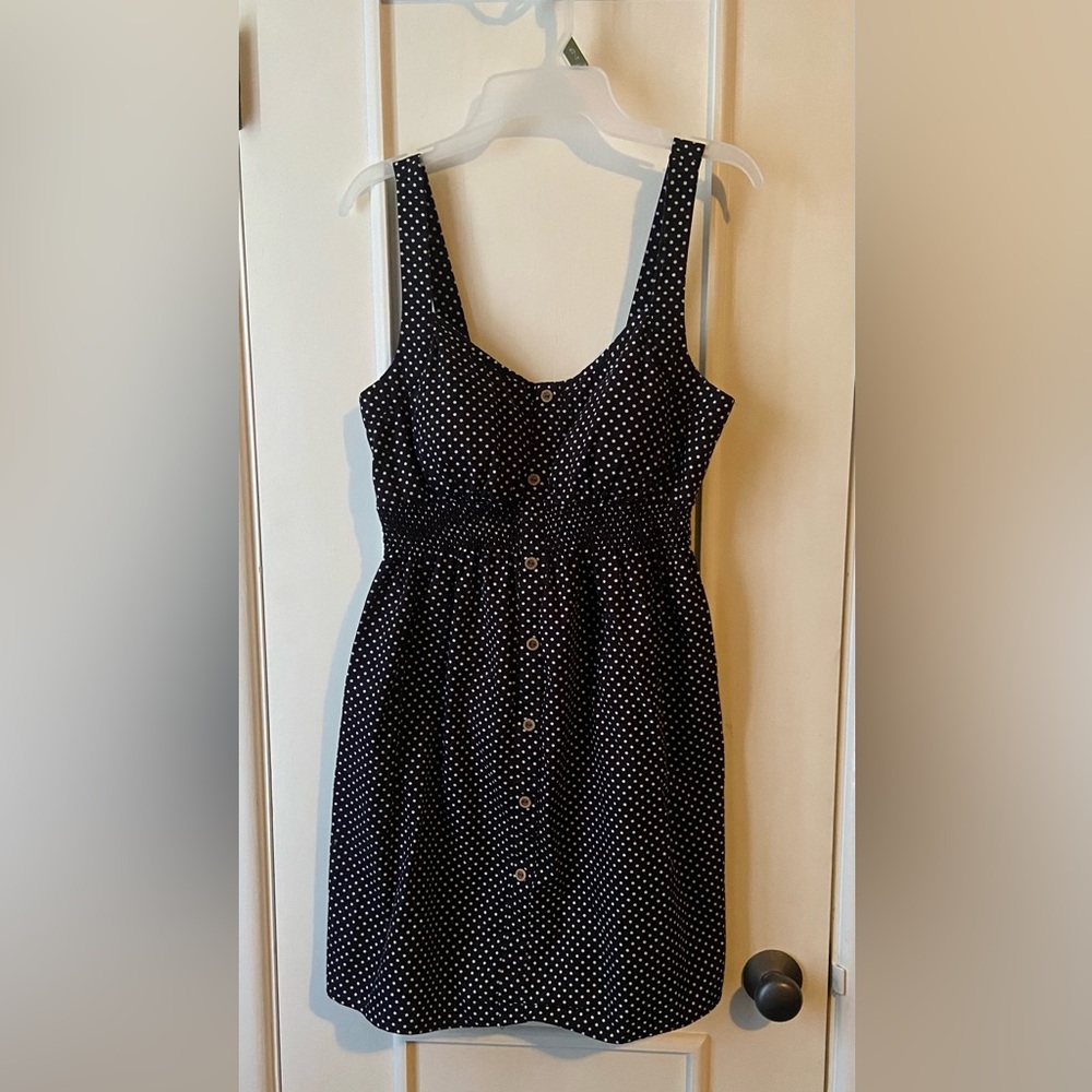 Rhapsody Black and White Polka Dot Dress